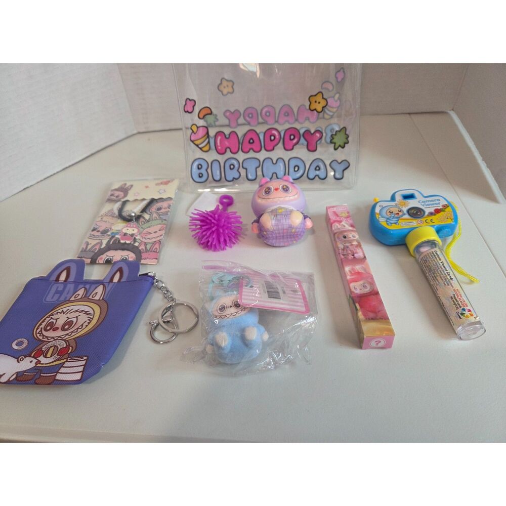 8 piece birthday party favor gift set for girls monster themed
